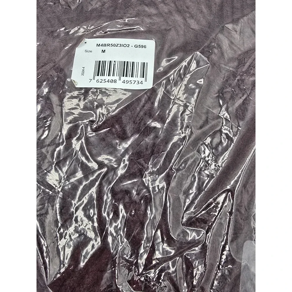 Guess Eco Wesley‎ Burgundy Red Long Sleeve Lattice Ribbed Sweater Size Medium - Picture 6 of 11